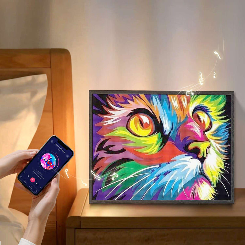  Vibrant Rainbow Cat 