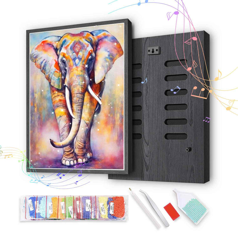 Vibrant Watercolor Elephant 