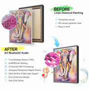 Vibrant Watercolor Elephant 