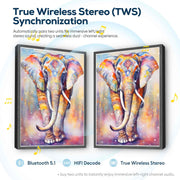 Vibrant Watercolor Elephant 