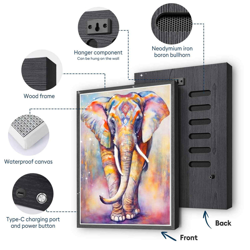 Vibrant Watercolor Elephant 