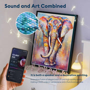 Vibrant Watercolor Elephant 