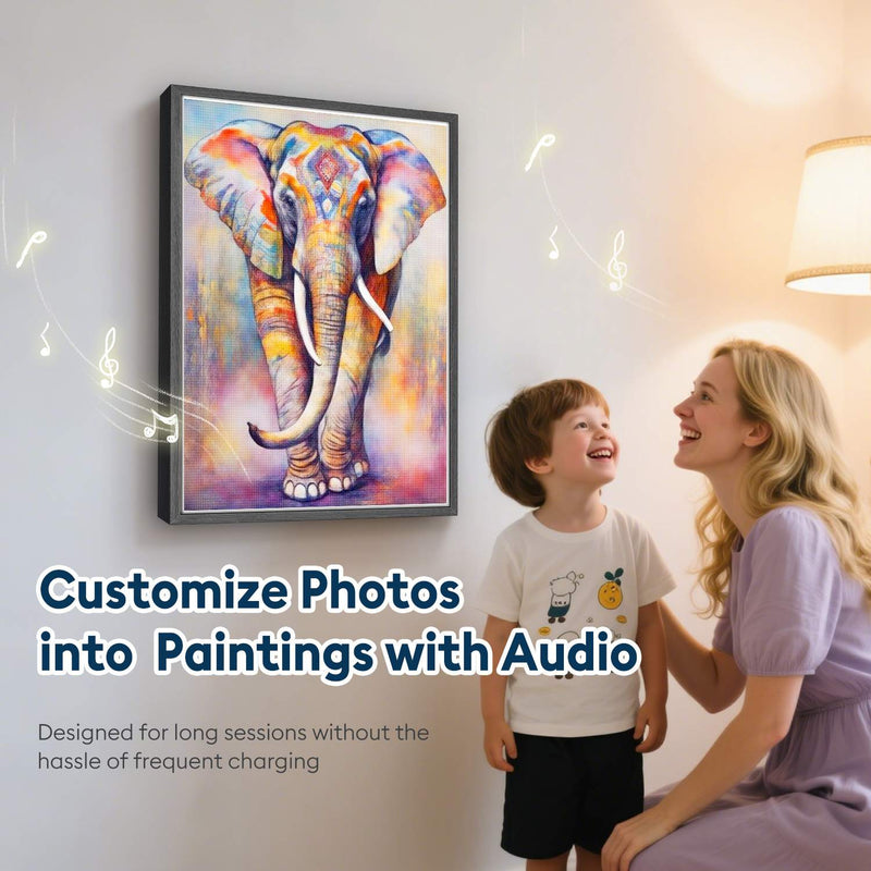 Vibrant Watercolor Elephant 