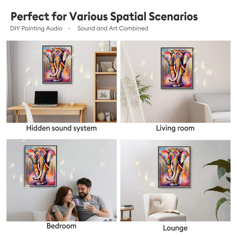 Vibrant Watercolor Elephant 