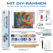 Tropischer Sonnenuntergang am Strand – Diamond Painting Craftonie