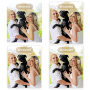 A Couple with their Dog in Paint By Numbers comparison between 24, 36, and 48 colors